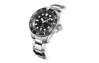200 m wasserdichte Casual-Uhr „Black Warrior“ mit Solarenergie