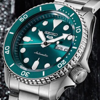 5 Sports 42,5 mm Mechanisch Silber/Grün