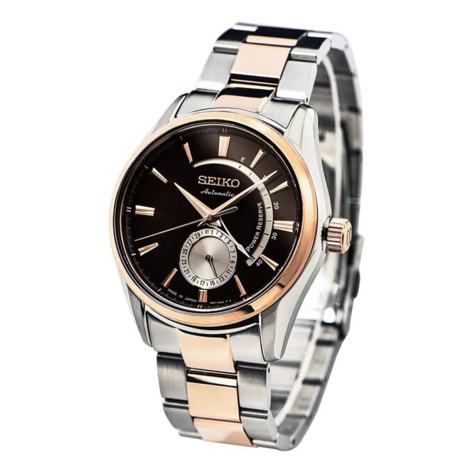 Business-Casual-Uhr mit Stahlarmband, mechanisch