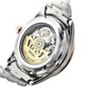 Business-Casual-Uhr mit Stahlarmband, mechanisch