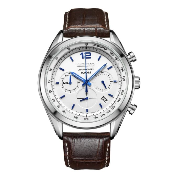 Chronograph-Serie Weiß-Blau