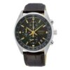 Drei-Zifferblatt-Sport-Business-Armbanduhr Schwarz