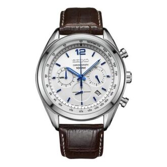 Lässige Quarzuhr mit Armband Weiß