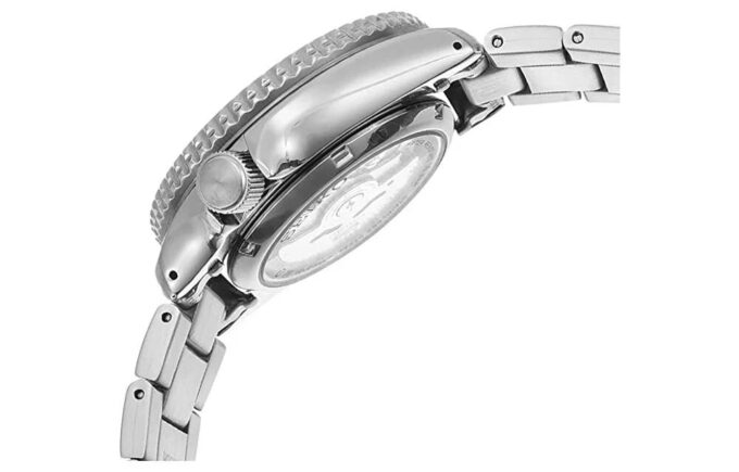 Lässige, wasserdichte automatische Sport-Mechanikuhr „Schwarz-Silber-Gold“