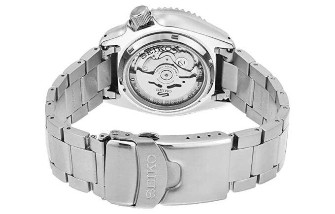 Lässige, wasserdichte automatische Sport-Mechanikuhr „Schwarz-Silber-Gold“