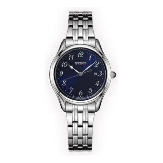 Minimalistische wasserdichte Quarz-Uhr Blau