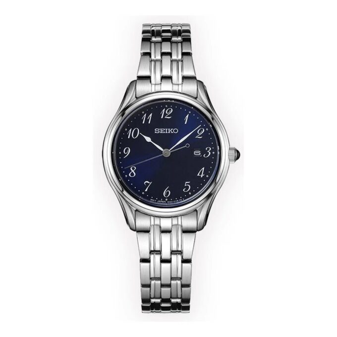 Minimalistische wasserdichte Quarz-Uhr Blau