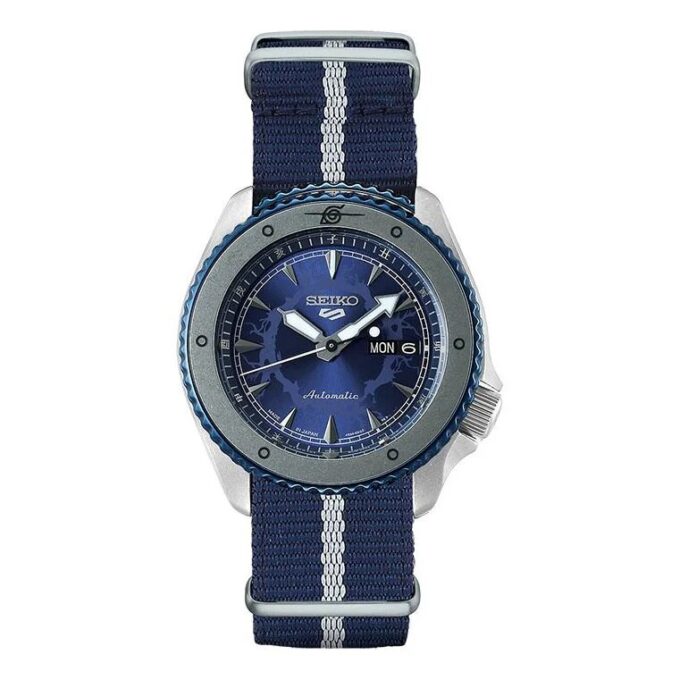Naruto-Serie Limitierte Crossover-Mechanikuhr Marineblau
