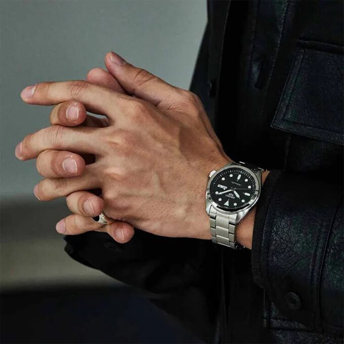 Nr. 5 Japan wasserdicht Automatik-Mechanik Sports Schwarz