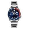 Nr. 5 Sports mechanische Uhr Rot Blau