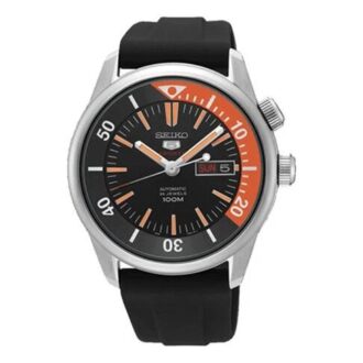 Nr. 5 Uhr Automatische mechanische wasserdichte Uhr Schwarz