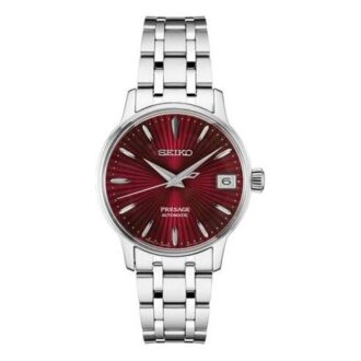 Presage-Serie Mechanisch Silber/Rot