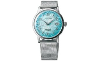 Presage-Serie Stahlarmbanduhr Blau