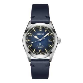 Prospex-Serie Retro-Mechanikuhr mit grünem Sternenhimmel-Motiv und Kautschukarmband