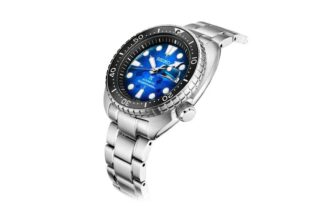 Prospex Serie Saphirglasgehäuse Blaues Zifferblatt Stahlband 200 Meter wasserdichte mechanische Uhr