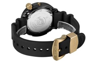 Prospex Serie Solar Energy Small 200 Meter wasserdichte Sportuhr Schwarz-Gold