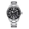 Sportliche mechanische Uhr Schwarz