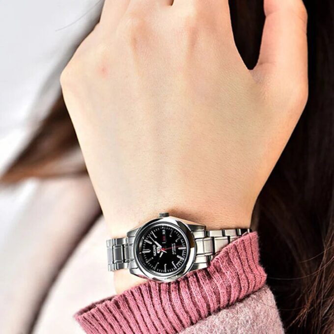 Unisex Mechanical Schwarz/Silber SNKL45J1+SYMK17J1