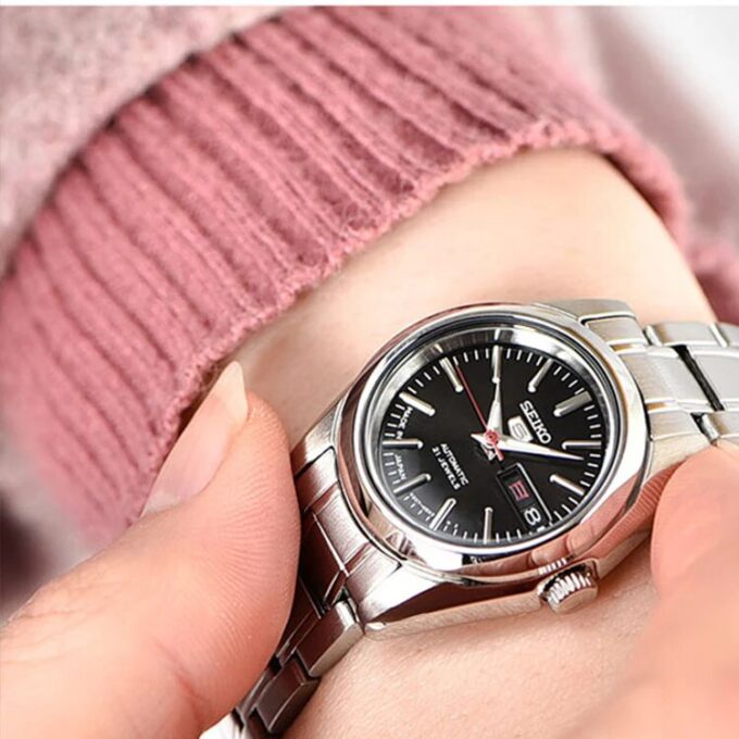 Unisex Mechanical Schwarz/Silber SNKL45J1+SYMK17J1
