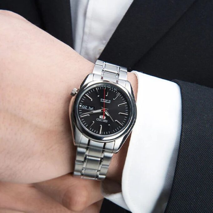 Unisex Mechanical Schwarz/Silber SNKL45J1+SYMK17J1