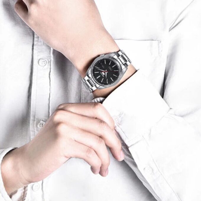 Unisex Mechanical Schwarz/Silber SNKL45J1+SYMK17J1