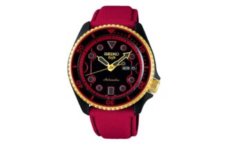 Wasserdichte mechanische Crossover-Uhr in Schwarz und Rot