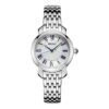 Wasserdichte mechanische Uhr in Silber