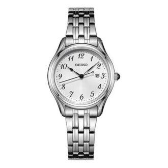 Wasserdichte Quarz-Uhr Silber/Weiß